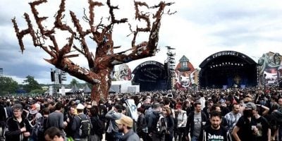 Image of the crowd at French music festival Hellfest