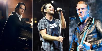 Nick Cave, Eddie Vedder, and Josh Homme, three artists who front bands that rose from the ashes of others.