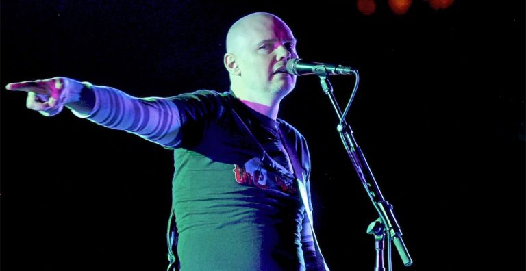 The Smashing Pumpkins' Billy Corgan performing live