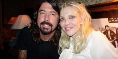 Courtney Love and Dave Grohl