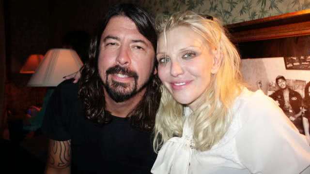 Courtney Love and Dave Grohl