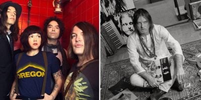 2 panel image of The Dandy Warhols and The Brian Jonestown Massacre