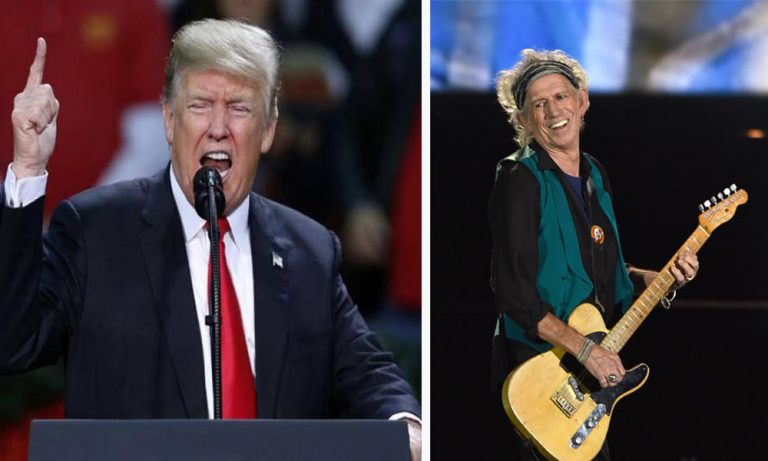 Donald Trump and Keith RIchards