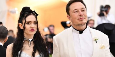 Canadian musician Grimes and Tesla CEO Elon Musk