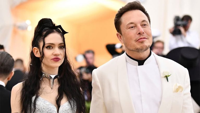 Canadian musician Grimes and Tesla CEO Elon Musk