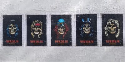 Image of the Guns N' Roses posters popping up in Sydney and Melbourne