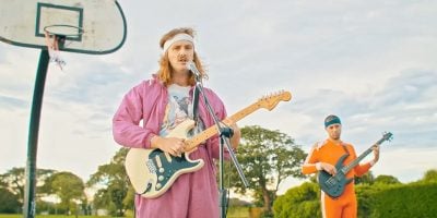 A screenshot from Jed Parsons' music video 'Everybody's Stupid'