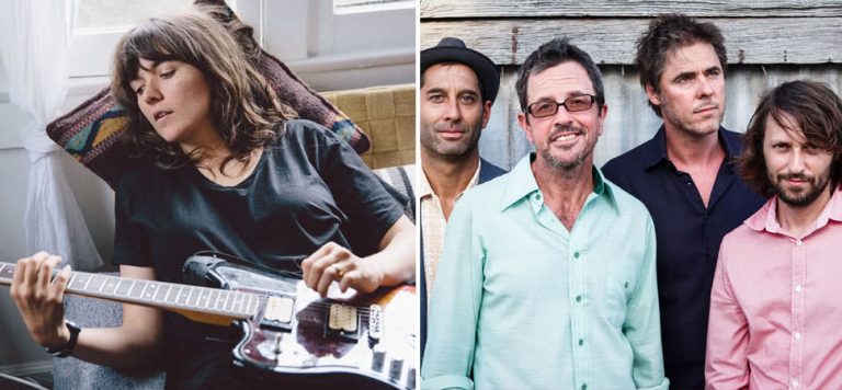 2 panel image of Courtney Barnett and The Whitlams, who are headling this year's Queenscliff Music Festival