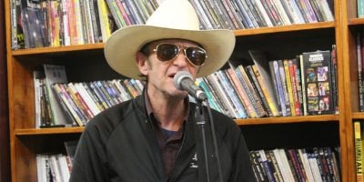 Iconic guitarist Spencer P Jones performing at Greville Records for Record Store Day 2013