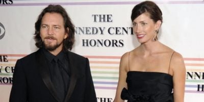 Pearl Jam's Eddie Vedder pictured with wife Jill McCormick
