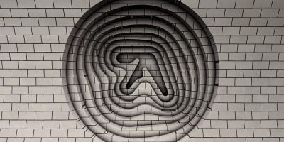 Image of the new Aphex Twin advertisement in the London Underground