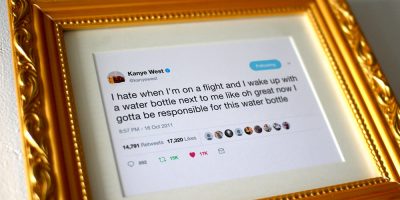 Adorn your home with extortionately priced framed Kanye West tweets