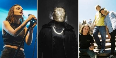 CHVRCHES, Golden Features, and Skegss, three of this week's most-played acts on triple j