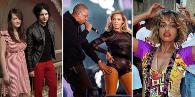 The White Stripes, Jay-Z & Beyoncè, and M.I.A., three artists who top Rolling Stone's greatest songs of the 21st century list