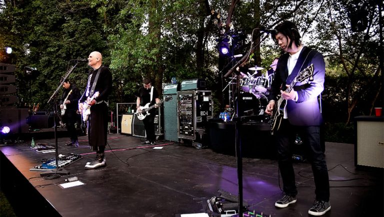 The Smashing Pumpkins performing at their 1979 House Party