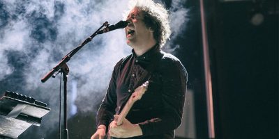 Matt Murphy of The Wombats performing live