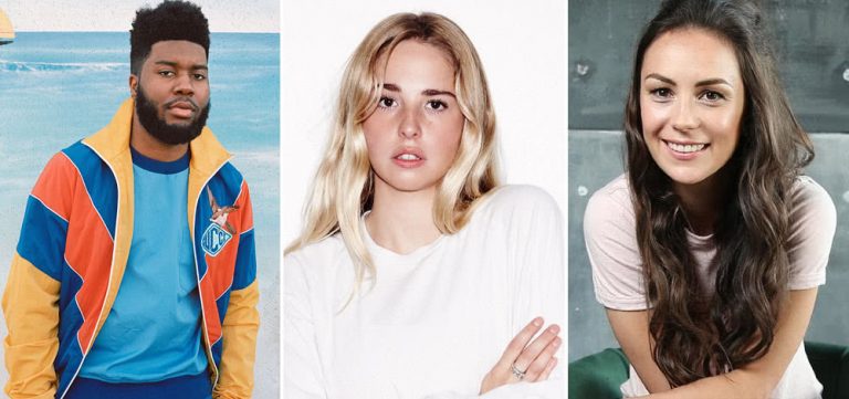 Khalid, LAUREL, and Amy Shark, three most-played acts on triple j this week.