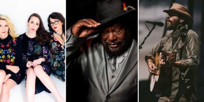 I'm With Her, George Clinton, and Ray LaMontagne, three artists who are performing sideshows for Bluesfest