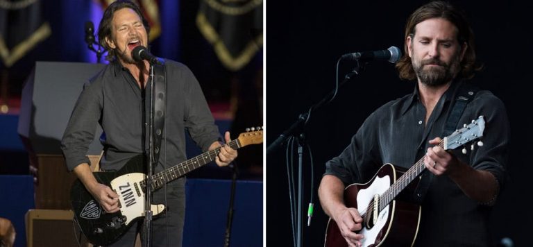 Pearl Jam's Eddie Vedder and Bradley Cooper