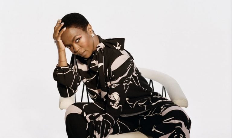 lauryn-hill-2018 sitting on chair