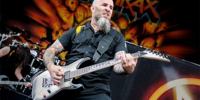 Scott Ian of Anthrax performing live