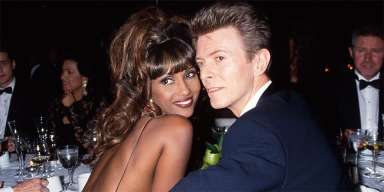 Iman pictured with her husband, late musician David Bowie