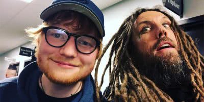 Ed Sheeran with Korn guitarist Brian “Head” Welch