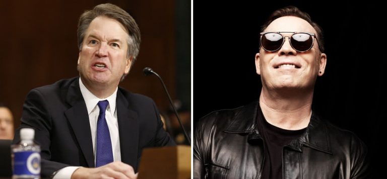 US Supreme Court nominee Brett Kavanaugh and UB40 singer Ali Campbell