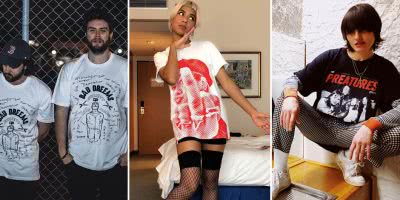 Bad//Dreems, Ecca Vandal, and The Preatures, three acts who have released t-shirts in association with Support Act