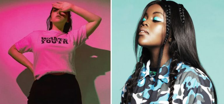 Tia Gostelow and Tkay Maidza, two of triple j's most-played acts this week