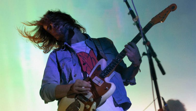 Tame Impala performing at Desert Daze