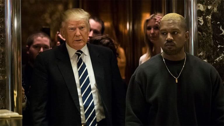 Image of Donald Trump and Kanye West