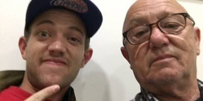 Angry Anderson with his late son Liam