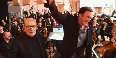 Image of Ennio Morricone and Quentin Tarantino