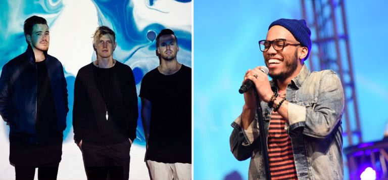 2 panel image of Anderson .Paak and RÜFÜS DU SOL, two of triple j's most-played artists this week