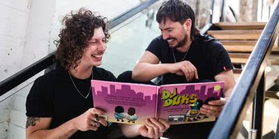 Peking Duk with their debut book, DJ Duks