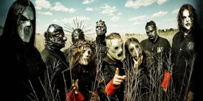 Promotional image of Slipknot from 2008