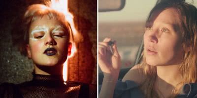 2 panel image of Lupa J and Julia Jacklin, two of the Australian artists you need to hear this week