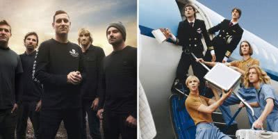 Parkway Drive and Parcels, two of the most-played acts on triple j this week