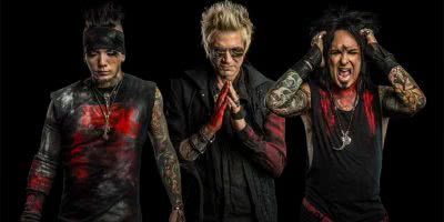 Members of US supergroup Sixx:A.M.