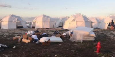 Image of the failed Fyre Festival