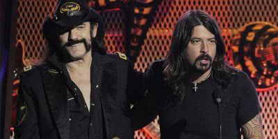 Image of Motörhead's Lemmy Kilmister and the Foo Fighters' Dave Grohl
