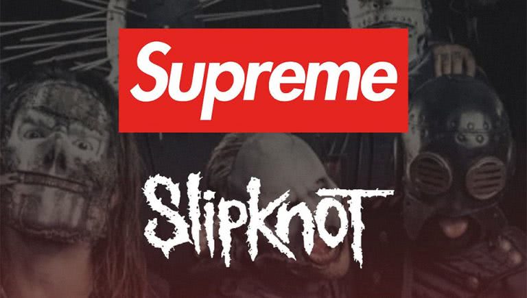 Image of the rumoured collaboration between Supreme and Slipknot