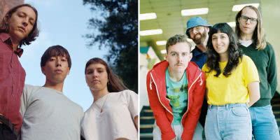 2 panel image of Sweater Curse and The Beths, who were set to support The Smith Street Band's upcoming tour