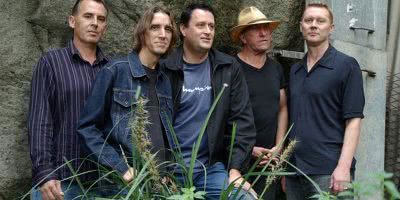 Aussie rock icons Died Pretty, fronted by Ron Peno (pictured second from the right)