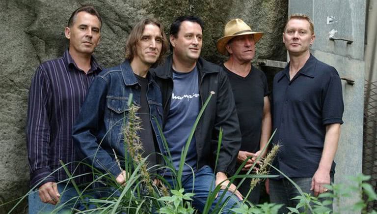 Aussie rock icons Died Pretty, fronted by Ron Peno (pictured second from the right)