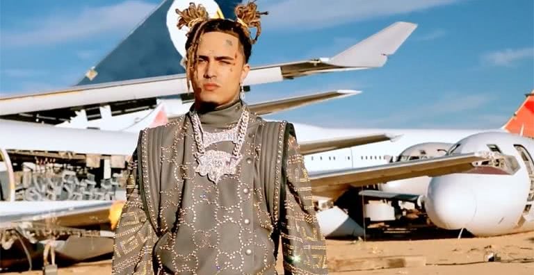 Screenshot of Lil Pump's 'Racks On Racks' video