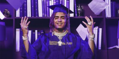 The artwork for Lil Pump's 'The Harverd Dropout'