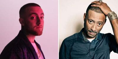 2 panel image of US musicians Mac Miller and Madlib