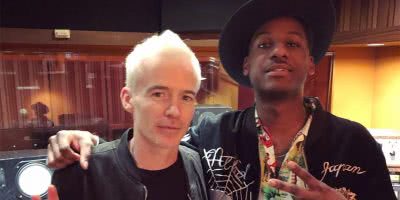 The Avalanches' Robbie Chater with Leon Bridges